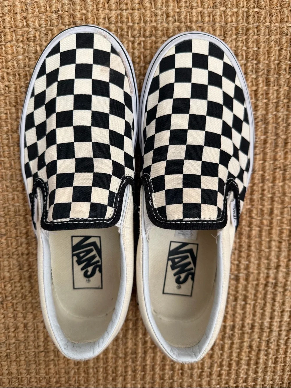 Vans Classic Slip-On Checkerboard Shoe Size B4.5 / W6
